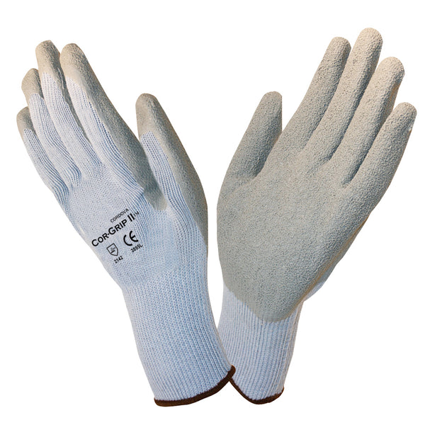 COR-GRIP™, Latex, Crinkle Gloves 12 Pairs