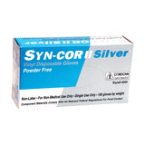 Syn-Cor II Silver™ Vinyl Gloves - Case of 1,000