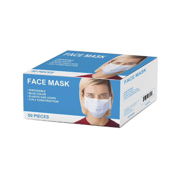 Disposable Ear-Loop 3-Ply Face Masks