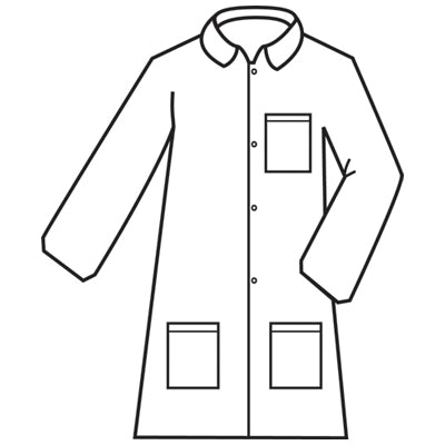 DEFENDER II™ Microporous 3 Pocket Lab Coat - Case of 30
