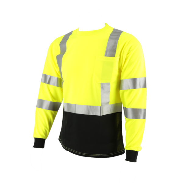 COR-BRITE™ Type R, Class 3, Hi-Vis Lime Long-Sleeve T-Shirt