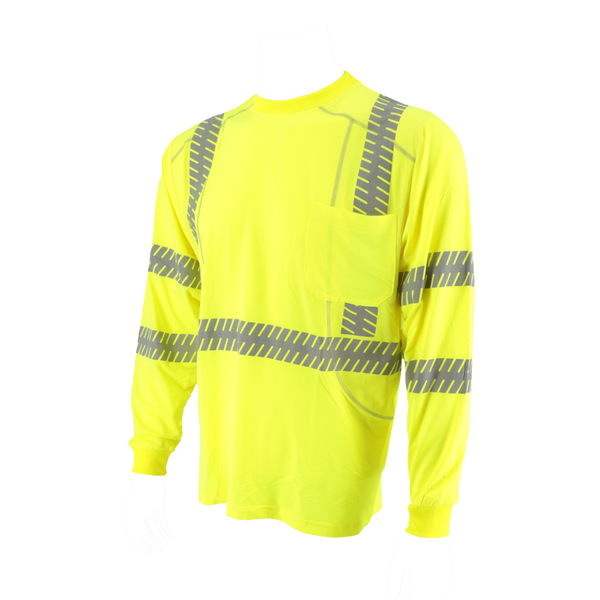 COR-BRITE™ Type R, Class 3, Hi-Vis Lime Long-Sleeve T-Shirt