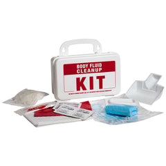 body fluid clean up kit plastic case