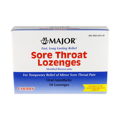 sore throat lozenges cherry