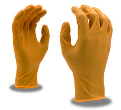 Nitri-Cor Diamond™ 6 Mil Orange Nitrile Gloves - Case of 1,000