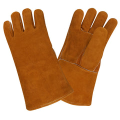 Shoulder Split Cowhide Leather Welder Gloves, XL - 12 Pairs