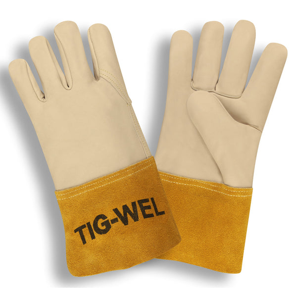 Tig-Wel™ Premium Side Split Leather Welder Gloves - 12 Pairs