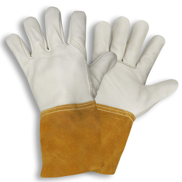 MIG-TIG Welder Standard Split Cowhide Gloves 12 Pairs