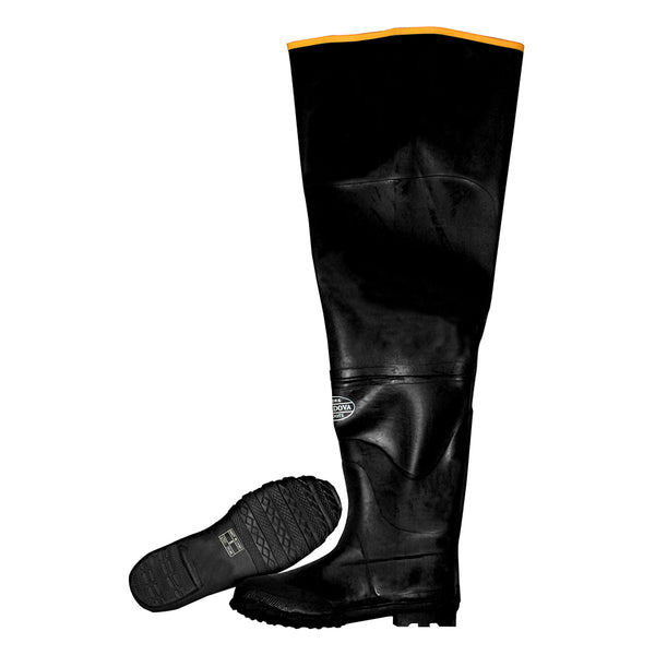 Cotton Lined Rubber Hip Boots