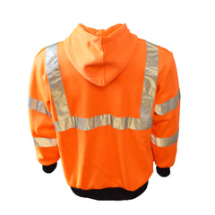 COR-BRITE™ Type R, Class 3, Hi-Vis Orange Hooded Sweatshirt
