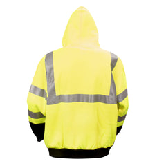 COR-BRITE™Type R, Class 3, Hi-Vis Lime Hooded Sweatshirt