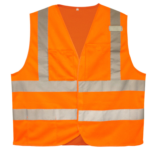COR-BRITE™ Type R, Class 2,  Self- Extinguishing Safety Vest, Sizes Small -5XL