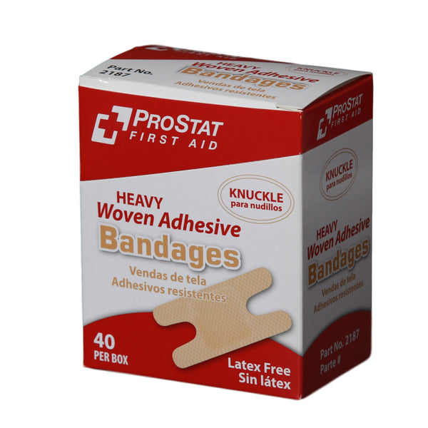 Heavy Woven Adhesive Knuckle Bandages - 40 Count