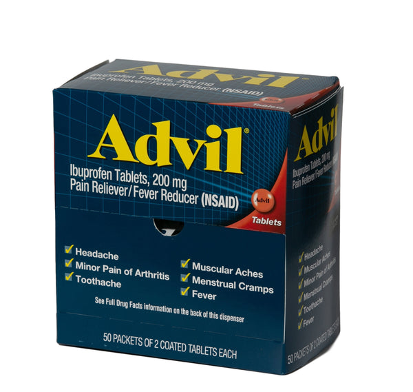 Advil Ibuprofen Dispenser Box - 100 Tablets