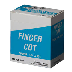 Blue Finger Cots - 144 Count