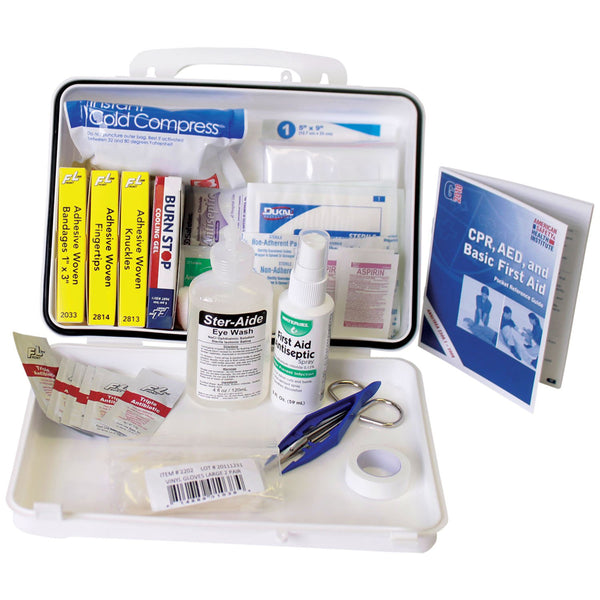 First Aid Truck Kit w/ Plastic Case, ANSI Class A - 77 Pieces