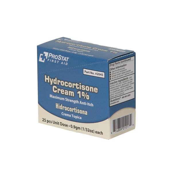 Hydrocortisone Cream 1%, 0.9 gm - 25 Per Box