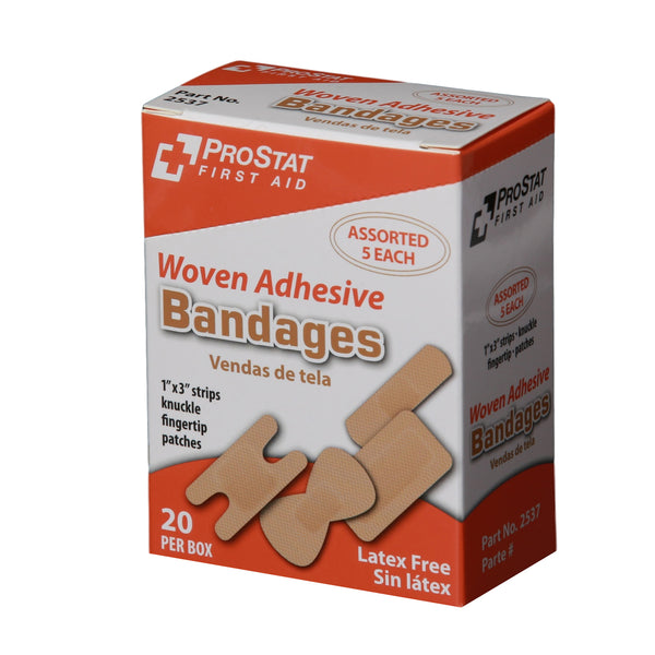 Woven Adhesive Assorted Bandages - 20 Count
