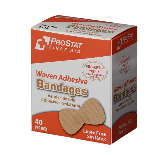 Woven Adhesive Fingertip Bandages - 40 Count